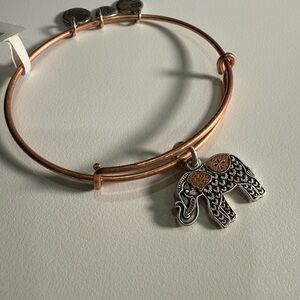 🐘✨ Alex and Ani Elephant III Charm Bangle in Rose Gold Tone  NWT